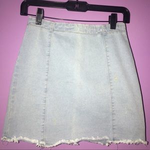 Light Blue Denim Skirt